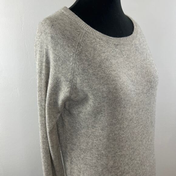 REPEAT Silver Edition Heather Gray S Sweater Cashmere Round Long Sleeve Pullover - Picture 4 of 9